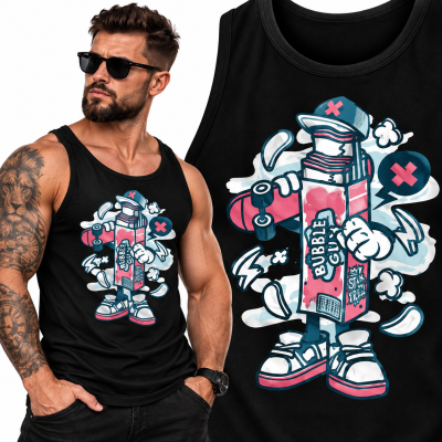 TANK TOP  ANIMOWANY  BUBBLE GUM